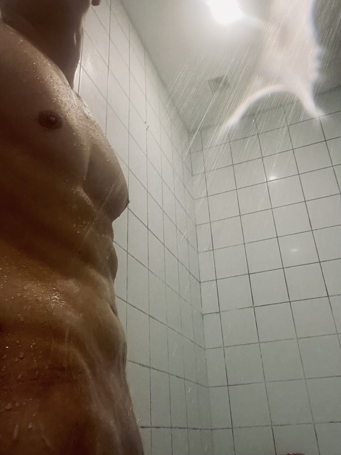 Hot shower after workout - NSFW, My, Author's male erotica, Shower, Playgirl, Naked torso