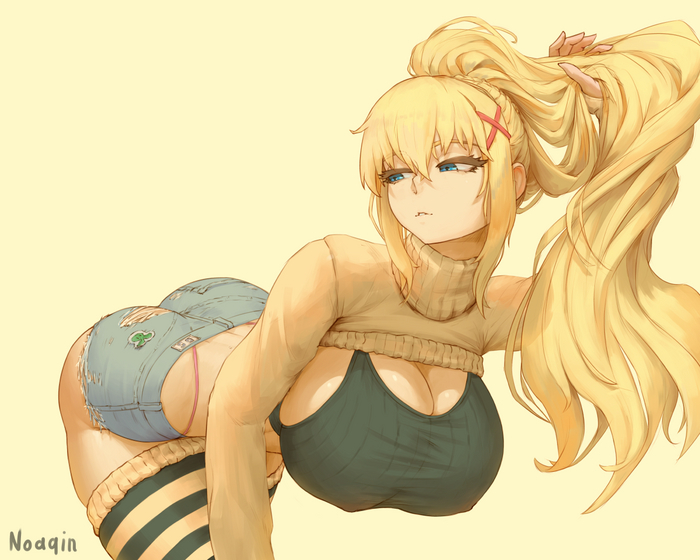 Darkness - NSFW, Noaqin, Art, Anime, Anime art, Hand-drawn erotica, Konosuba, Darkness, Erotic