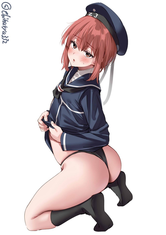 Max - NSFW, Anime art, Anime, Kantai collection, z-3, Booty, Pantsu