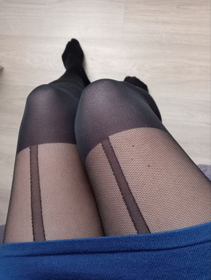 How do you like to wear tights like that? Collective farm or sexy? ) - NSFW, My, Nylon, Tights, Legs, Mini skirt
