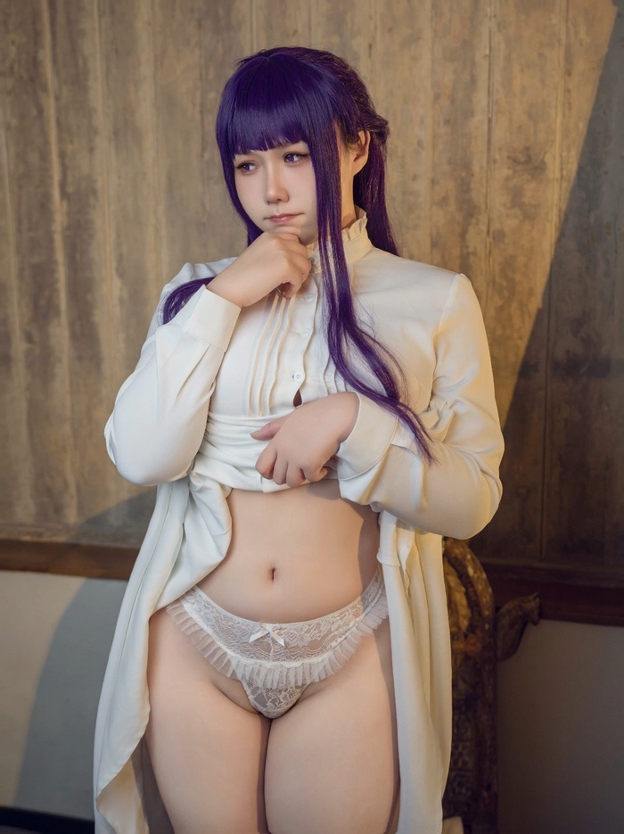 Fern - NSFW, Girls, Erotic, Cosplay, Underwear, Anime, Sousou no Frieren, Fern, Longpost, The photo