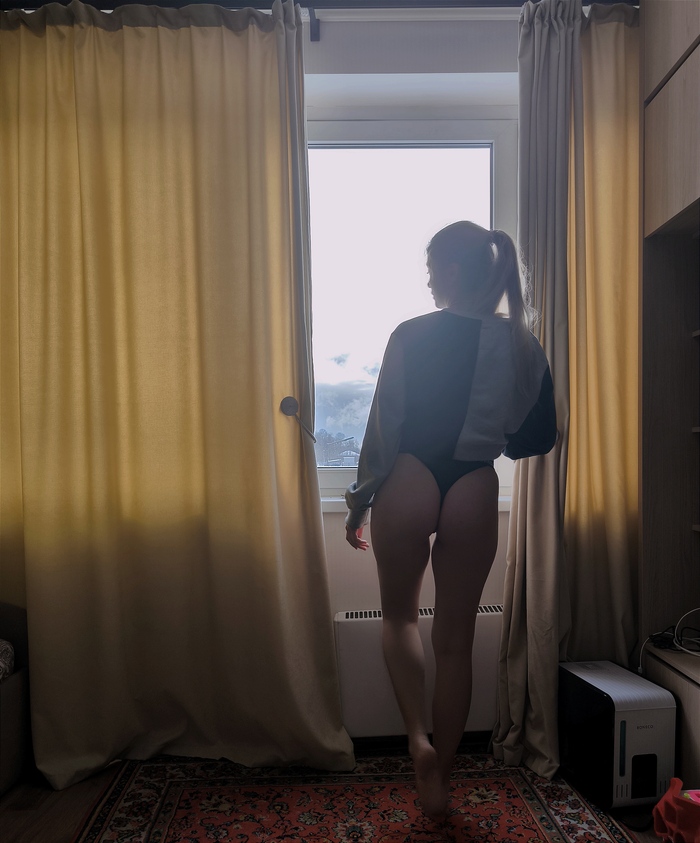 Good morning) I looked out the window and realized that I didn't want to go anywhere today - NSFW, My, Back view, Booty, Erotic, Underpants, Longpost, Onlyfans