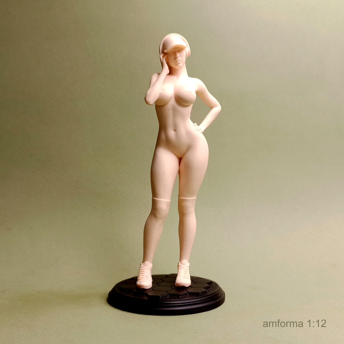 Naked music lover - NSFW, My, Longpost, Needlework without process, Figurines, 3D печать, Scale model, Miniature, 3D, 3D modeling, Painting miniatures, Painting, Painting, Stand modeling, Modeling, Collection, Collecting, Naked, Boobs, Booty