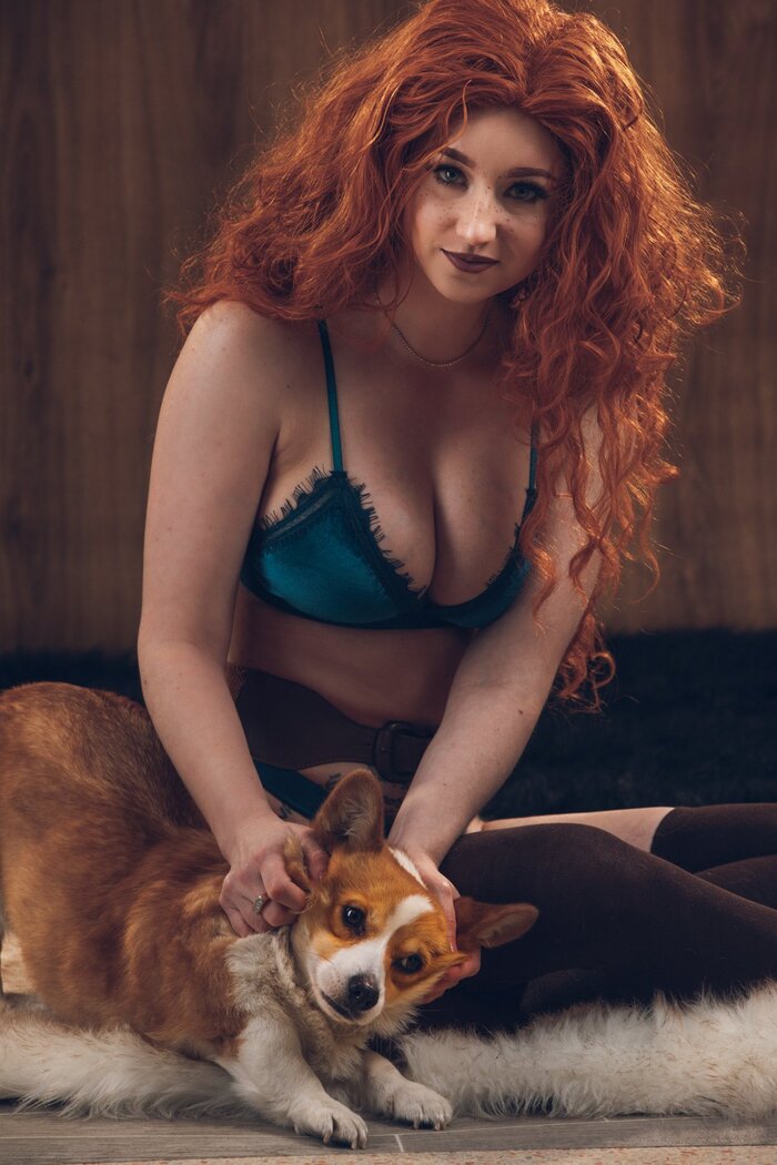 Almost Merida - NSFW, Girls, Erotic, Redheads, Underwear, Merida (Braveheart), Danica Rockwood