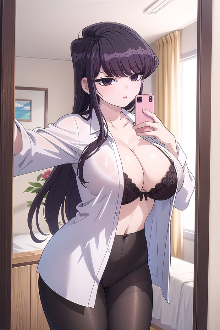 Komi-san - NSFW, Anime art, Anime, Komi-san wa comyushou desu, Shouko komi, Neural network art