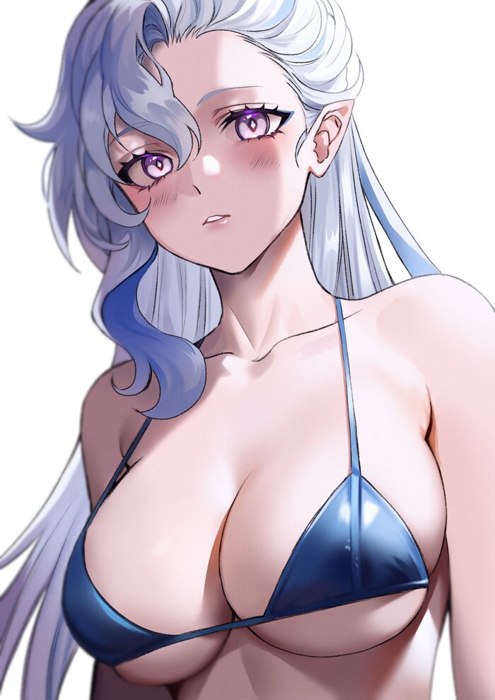 Neuvillette - NSFW, Genshin impact, Neuvillette (Genshin Impact), Art, Girls, Games, Anime art, Anime, Swimsuit, Rule 63, Twitter (link)