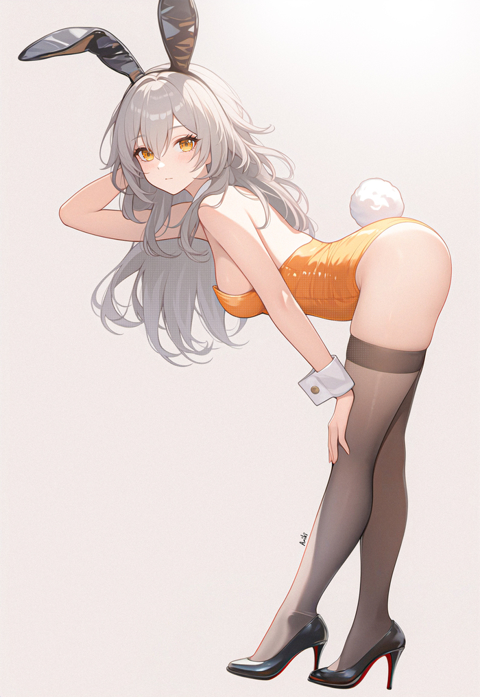 Зайка - NSFW, Stelle (Honkai: Star Rail), Honkai: Star Rail, Anime Art, Аниме, Игры, Bunny Ears, Bunnysuit