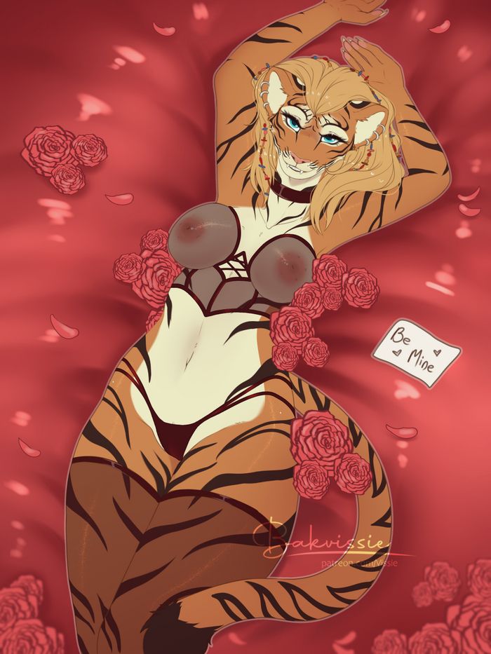 Be Mine - NSFW, Фурри, Антро, Арт, Furotica, Furry Tiger, Bakvissie