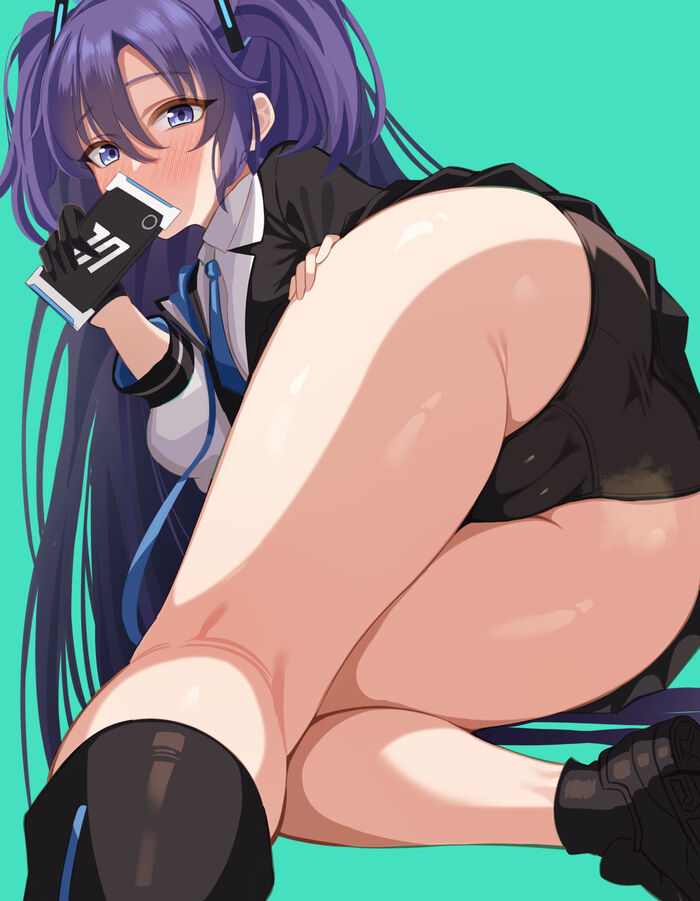 Yuuka (Adult, Zhen) - NSFW, Anime art, Anime, Blue archive, Hayase Yuuka, Underwear