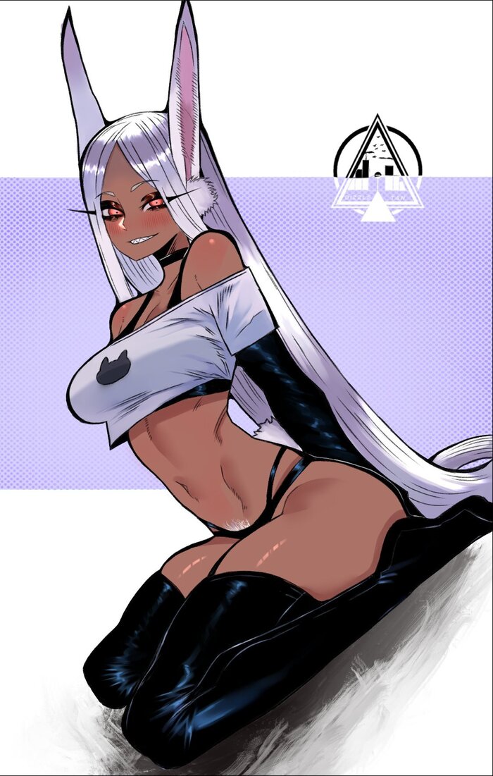 Bunny - NSFW, Art, Anime, Anime art, Hand-drawn erotica, Erotic, Boku no hero academia, Miruko, Animal ears