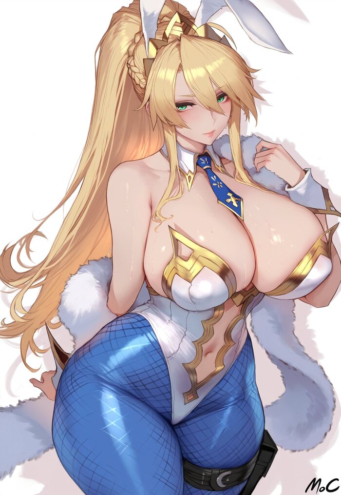 royal bunny - NSFW, Art, Anime, Anime art, Hand-drawn erotica, Erotic, Fate, Fate grand order, Artoria pendragon lancer, Extra thicc, Bunnysuit, Twitter (link)