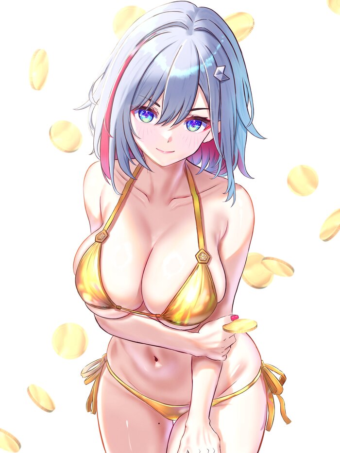 Topaz - NSFW, Anime art, Anime, Honkai: Star Rail, Topaz (Honkai: Star Rail), Swimsuit, Twitter (link)