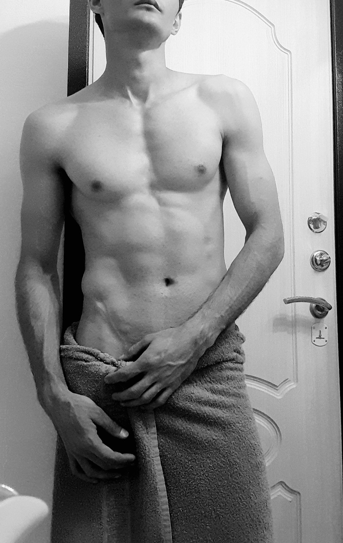 I brewed coffee and the door... - NSFW, My, Playgirl, Author's male erotica, Male torso, Longpost
