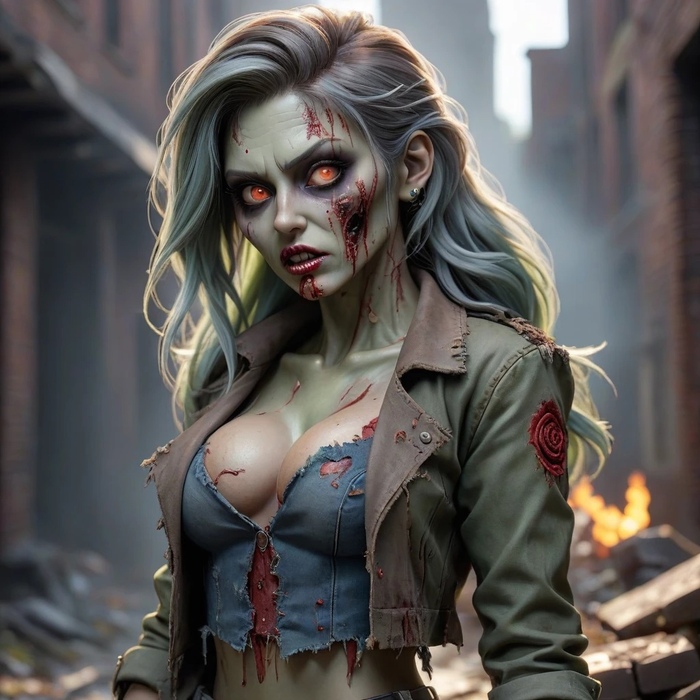 Zombie girls from neural networks - NSFW, My, Strange humor, Rave, Zombie, Girls, Humor, Longpost