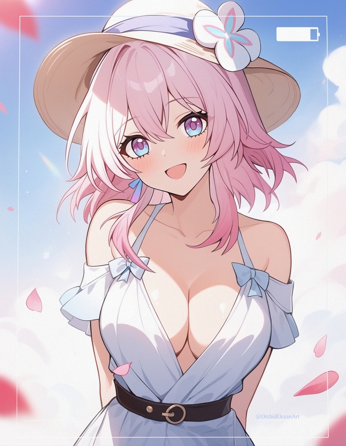 Летняя Март - NSFW, Аниме, Anime Art, Honkai: Star Rail, March 7th (Honkai: Star Rail), Длиннопост