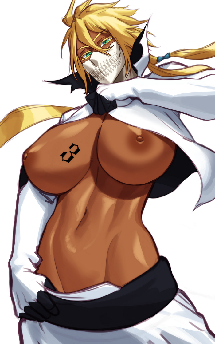 Tier Harribel - NSFW, Art, Anime art, Anime, Bleach, TIE Fighter, Sotcho, Boobs, Strong girl, Erotic, Hand-drawn erotica, Longpost