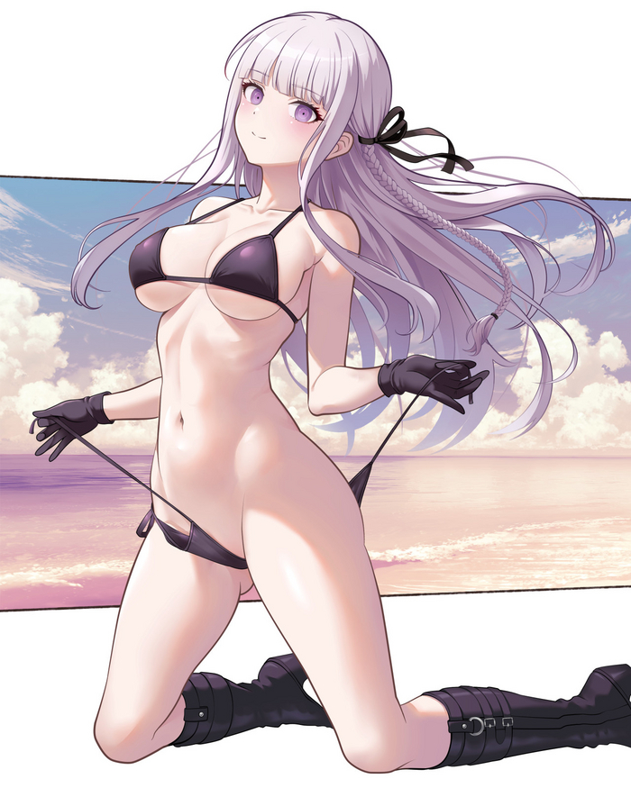 Kirigiri Kyoko - NSFW, Anime Art, Аниме, Danganronpa, Kirigiri Kyoko