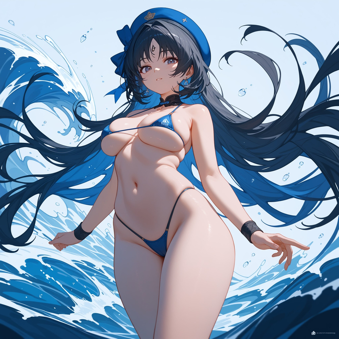 Yangyang - NSFW, Wuthering Waves, Yangyang (Wuthering Waves), Anime art, Neural network art, Telegram (link)