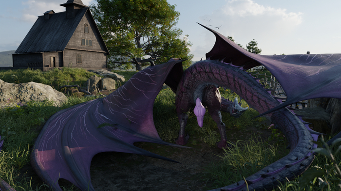 Wyvern needs a helping hand - NSFW, Render, Wyvern, Furotica, Furotica male, Penis, The Dragon, 3D, Century: Age of Ashes, Rule 34