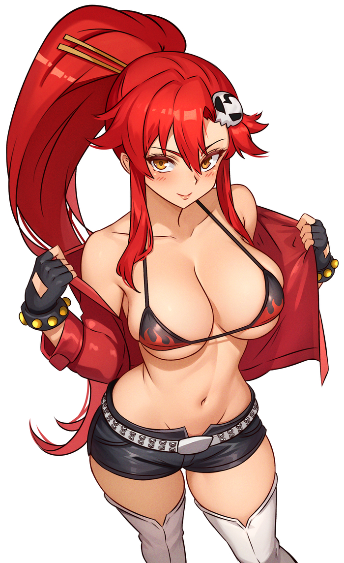 Йоко - NSFW, Арт, Аниме, Anime Art, Рисованная эротика, Эротика, Gurren Lagann, Yoko Littner