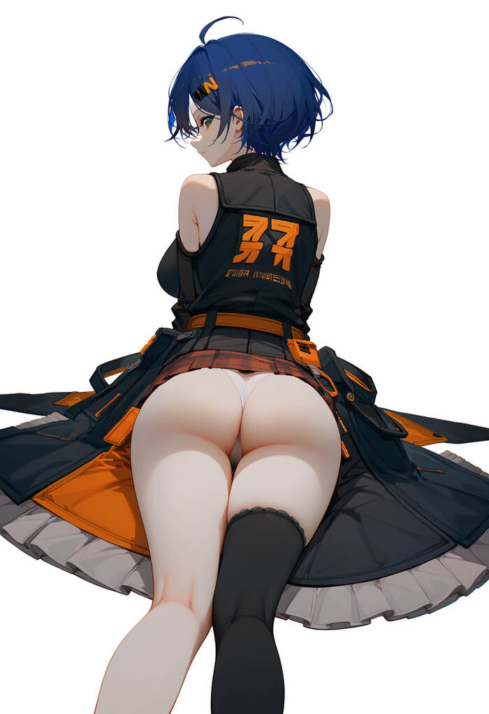 Belle's Ass - NSFW, Belle (zzz), Neural network art, Anime art, Girls, Anime, Game art, Telegram (link), Zenless Zone Zero