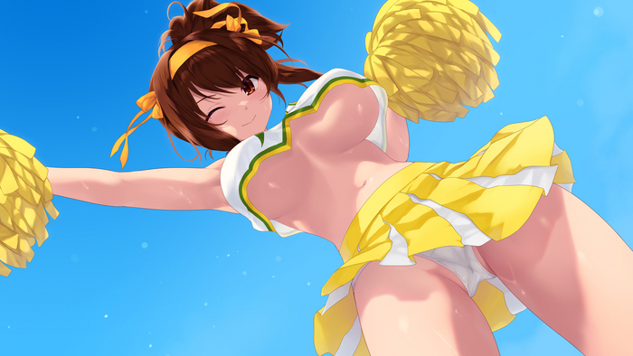 Haruhi Suzumiya - NSFW, Anime art, Anime, Suzumiya haruhi, Suzumiya Haruhi no Yuuutsu, Cait, Cheerleading