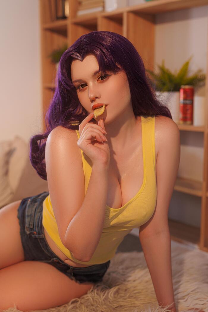 To give us a jerk - should we bang a beer? - NSFW, The photo, Boobs, Cosplay, Cosplayers, Erotic, Beer, Misato katsuragi, Evangelion, Anime, Longpost