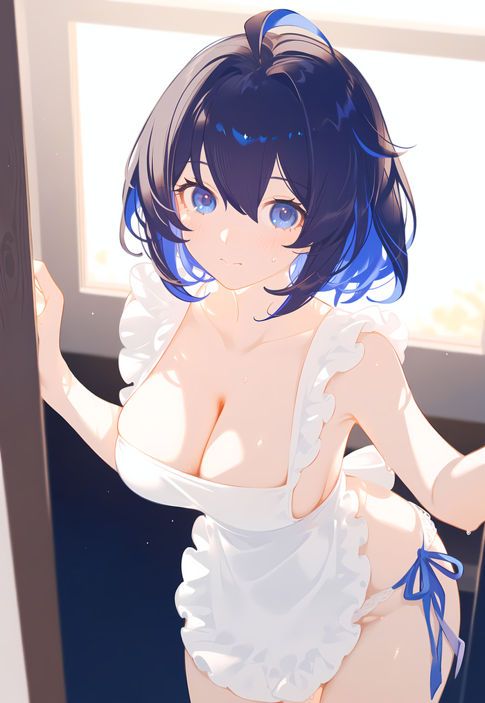 Seele Vollerei - NSFW, Neural network art, Seele Vollerei, Honkai Impact, Game art, Anime, Anime art, Girls, Hand-drawn erotica, Telegram (link)