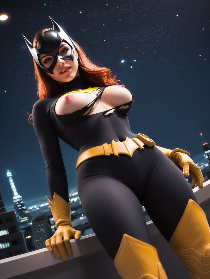 Batgirl - NSFW, Hand-drawn erotica, Neural network art, Rule 34, Cartoons, Batgirl, Dc comics