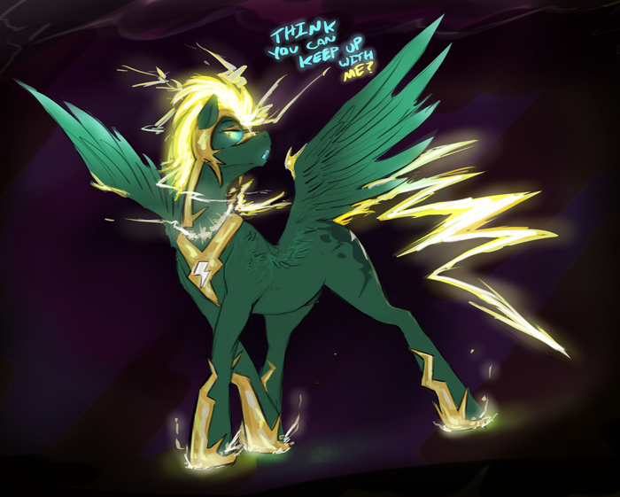 Electric Horse - NSFW, My little pony, PonyArt, Lightning dust, MLP Edge