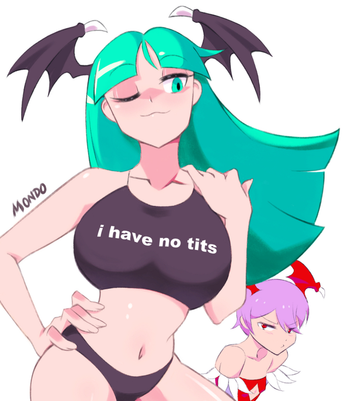 Morrigan - NSFW, Anime Art, Аниме, Game Art, Darkstalkers, Morrigan Aensland, Lilith Aensland, Twitter (ссылка), Длиннопост