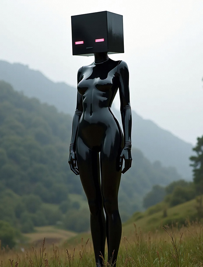 Minecraft - My Life - NSFW, My, Minecraft, Enderman, Humanization, Longpost