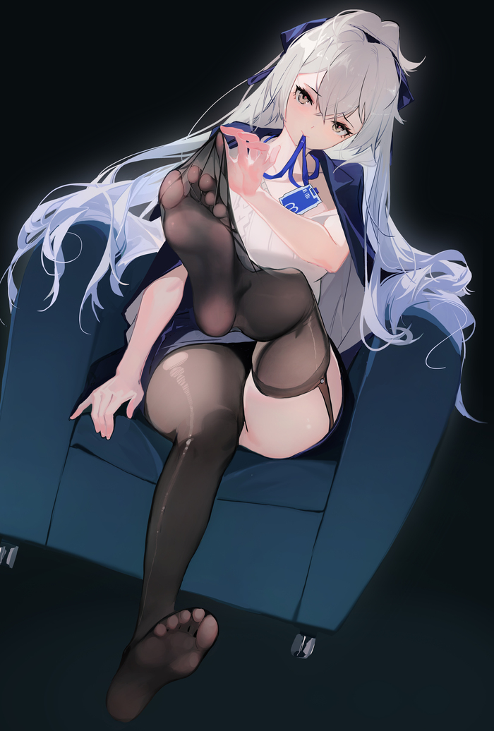 Bronya - NSFW, Anime art, Anime, Honkai Impact, Bronya Zaychik, Stockings