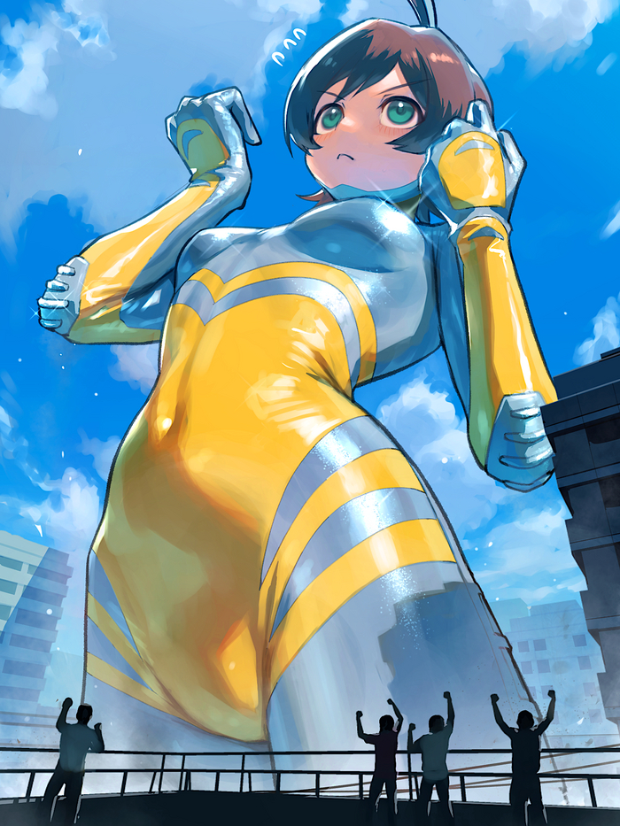 Ready to Make Things Happen - NSFW, Bodysuit, Giantess, Anime art, Nikunopengin, The idolmaster