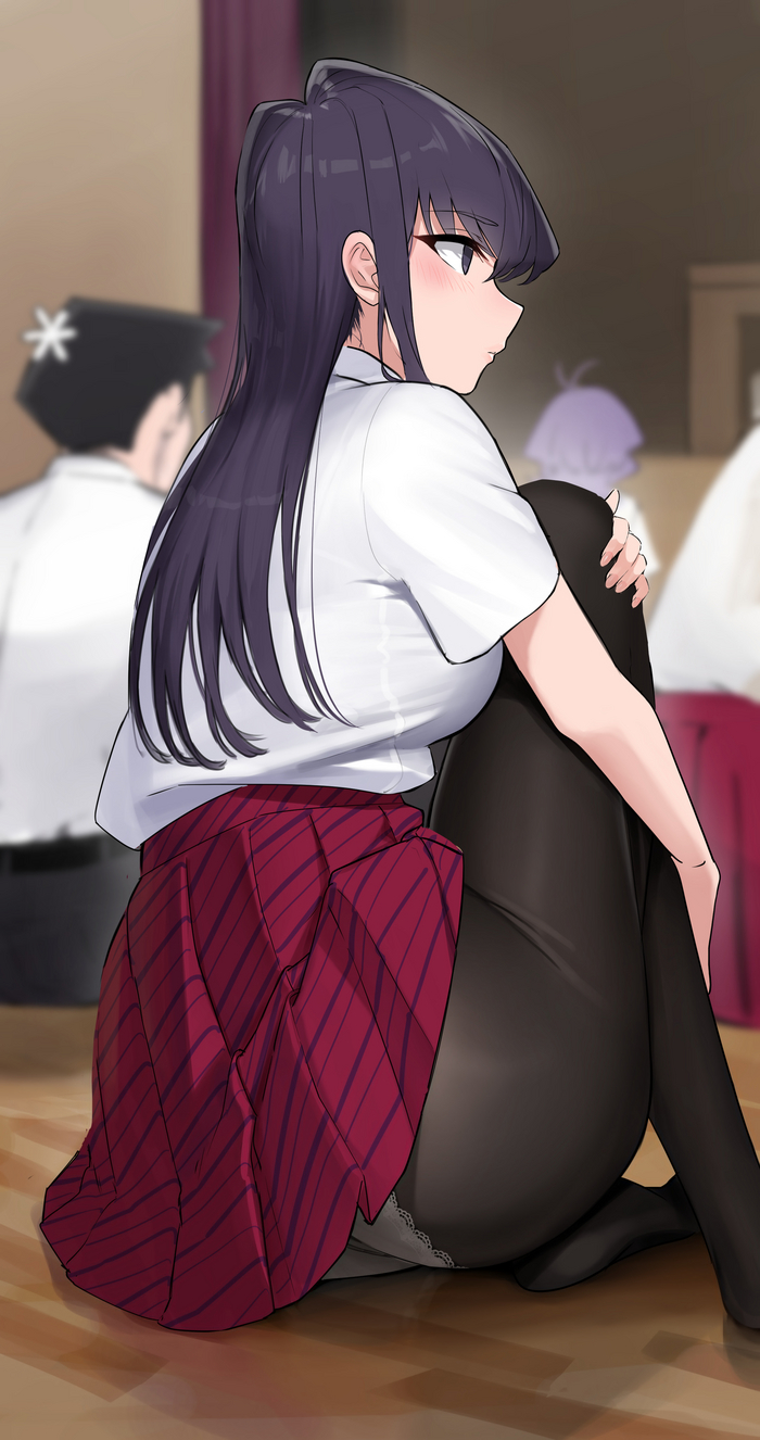 Коми-сан - NSFW, Anime Art, Аниме, Komi-San wa Comyushou desu, Shouko Komi, Панцу