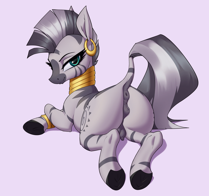 Striped - 18+, My little pony, PonyArt, MLP Explicit, MLP anatomically correct, Zecora, Aquaticvibes, NSFW