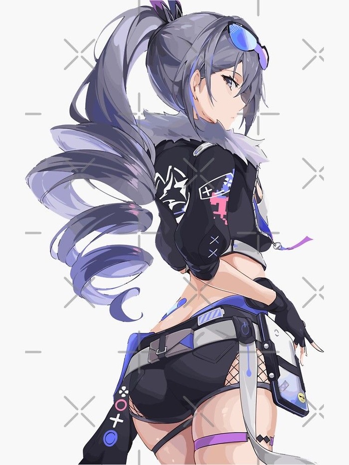 Silver wolf - 18+, Anime art, Honkai: Star Rail, Silver Wolf (Honkai: Star Rail), Halloween, Longpost, NSFW