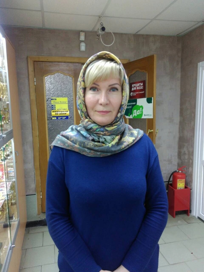 Katerina Viktorovna - teacher and single mother - NSFW, MILF, Orenburg down scarf, Silk scarf, GILF, Single Mother, Longpost