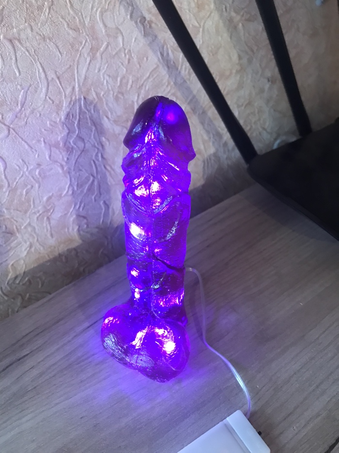 Purple Night Light 18+ - NSFW, Corner of perversions 18+, BDSM, Decor, Night light, Purple