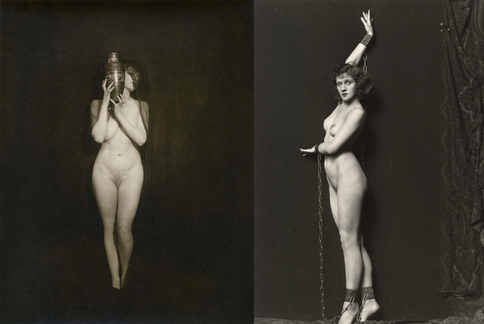 The 20s of the last century - NSFW, Girls, Erotic, Retro, Vintage, Black and white photo