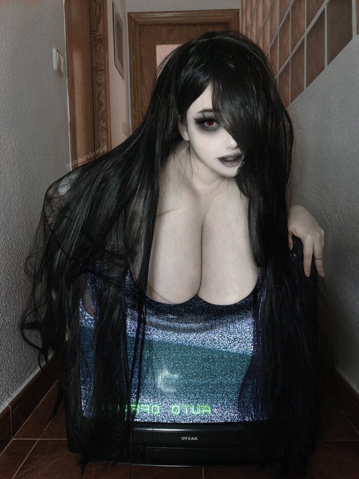 The Girl from the Well - NSFW, Cosplay, Horror, Call, Long hair, Girls, Erotic, Neckline