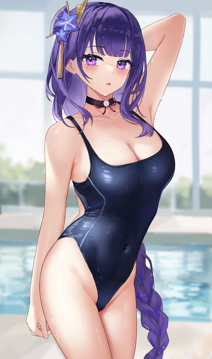 Raiden - NSFW, Genshin impact, Raiden shogun, Art, Girls, Games, Anime art, Swimsuit