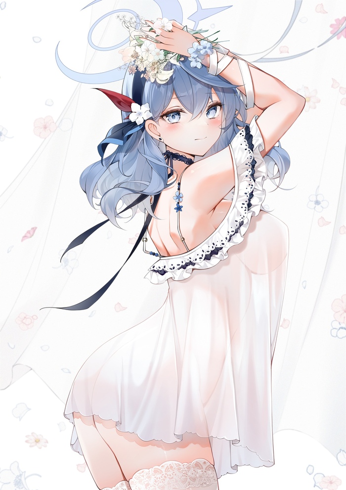 Ako - NSFW, Anime art, Anime, Blue archive, Amau Ako