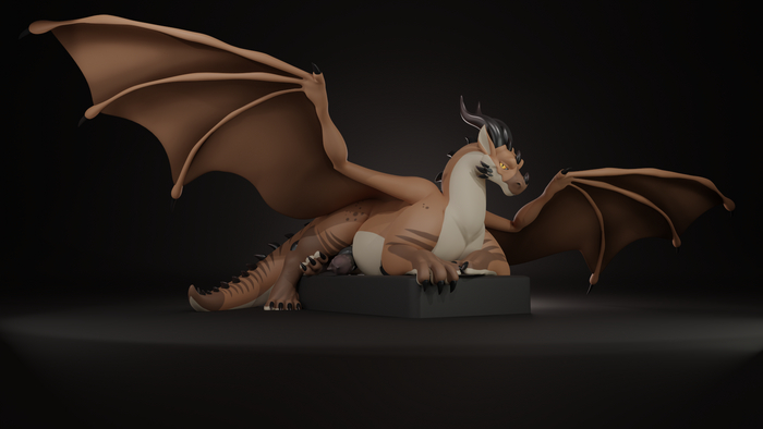 Malfaren - NSFW, Render, The Dragon, Furotica, Furotica male, Penis, 3D